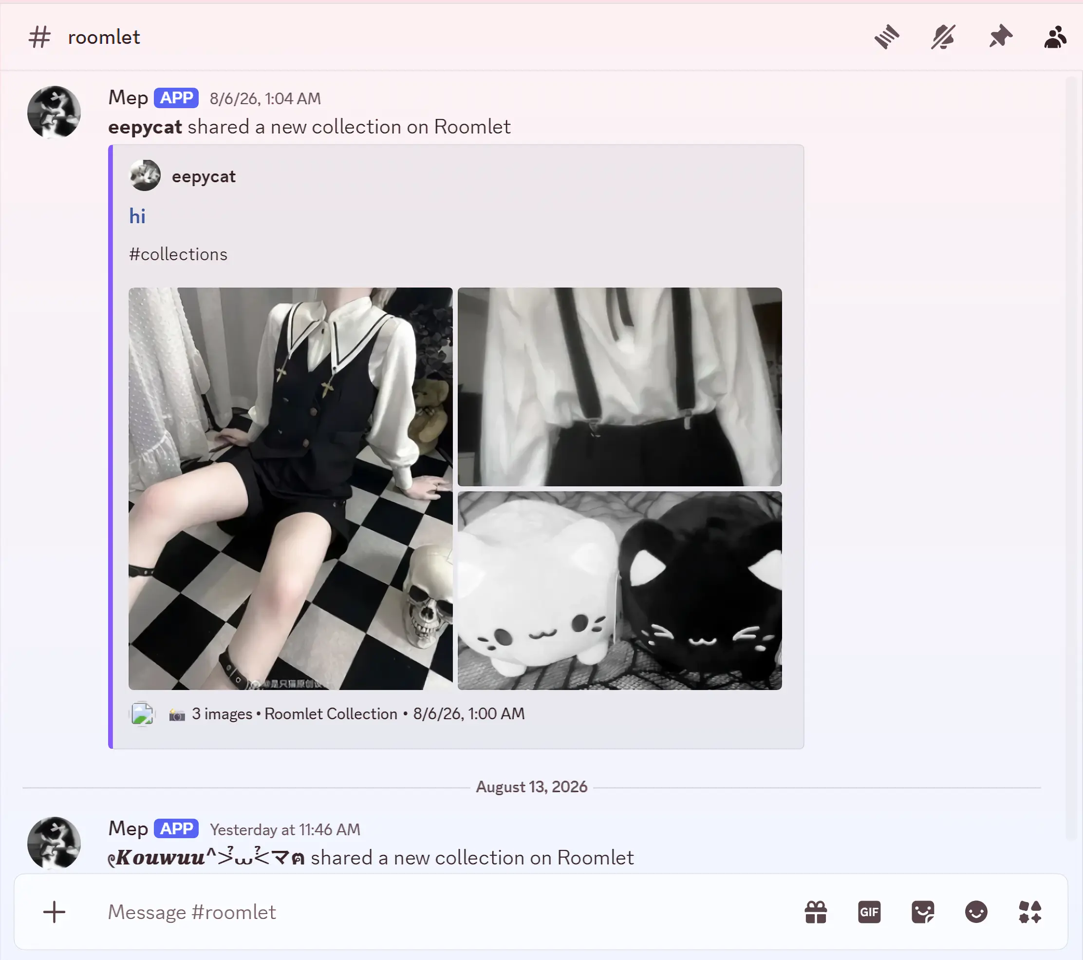 Roomlet feeds